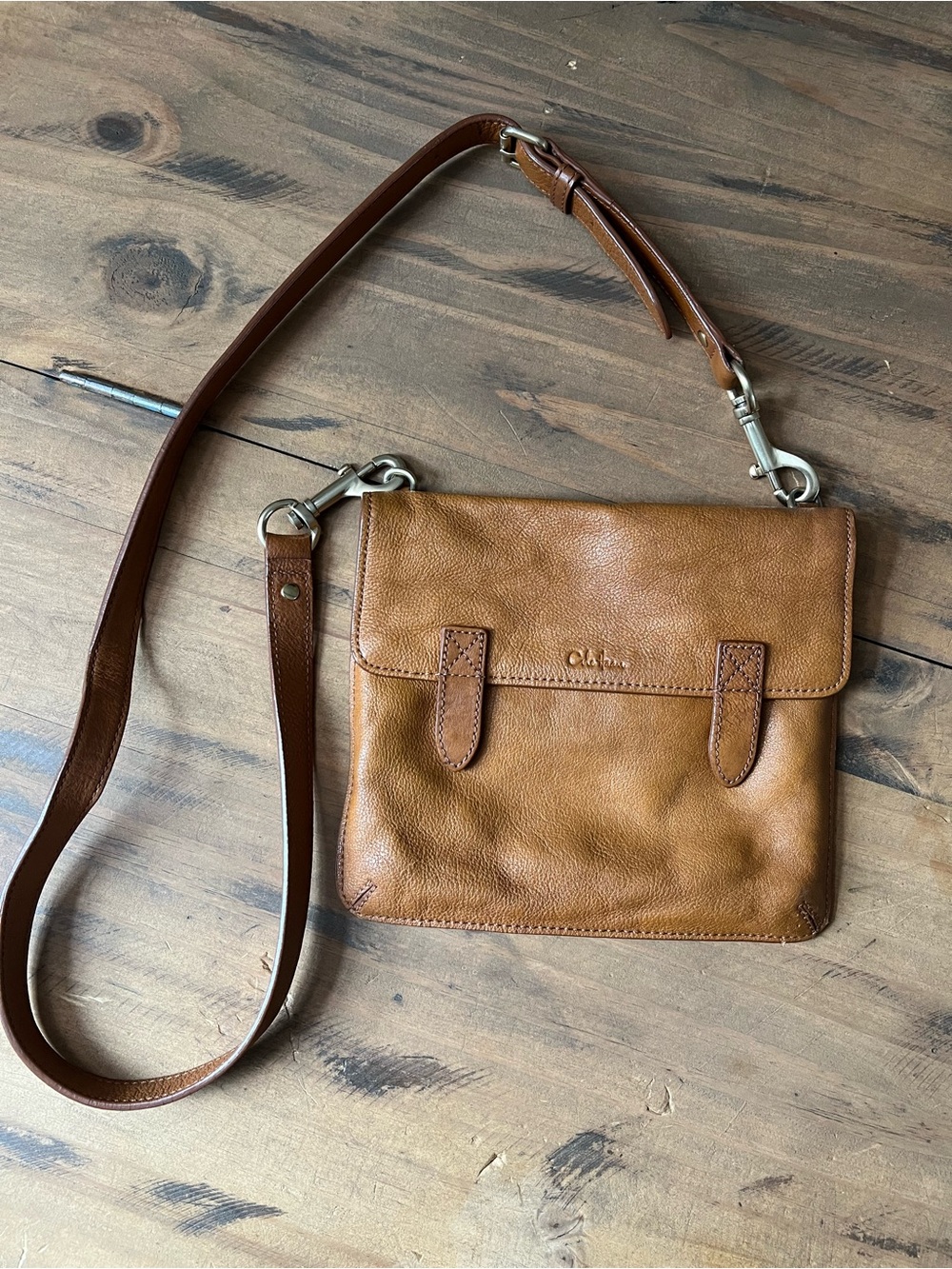 Cole Haan Tan Leather Crossbody Shoulder Bag